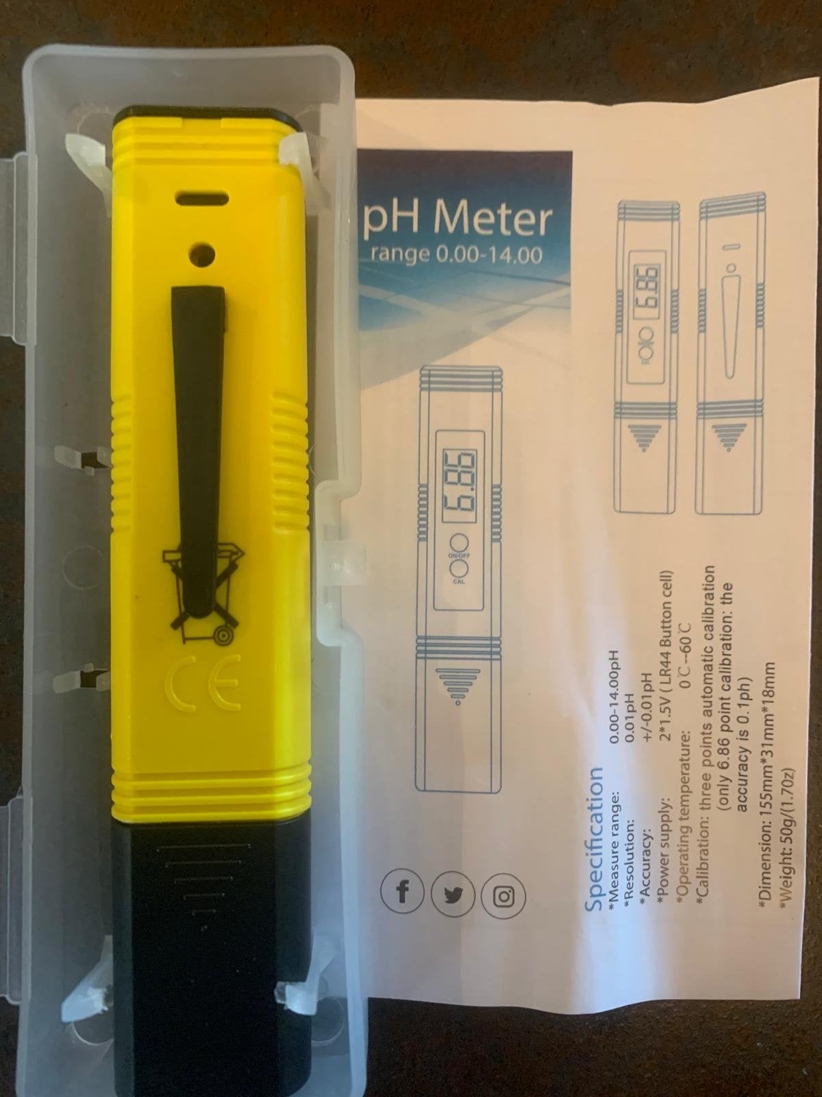 Nieuwe pH Meter - Nauwkeurige metingen voor vloeistoffen, Ophalen, Nieuw, Vocht of Vloeistof