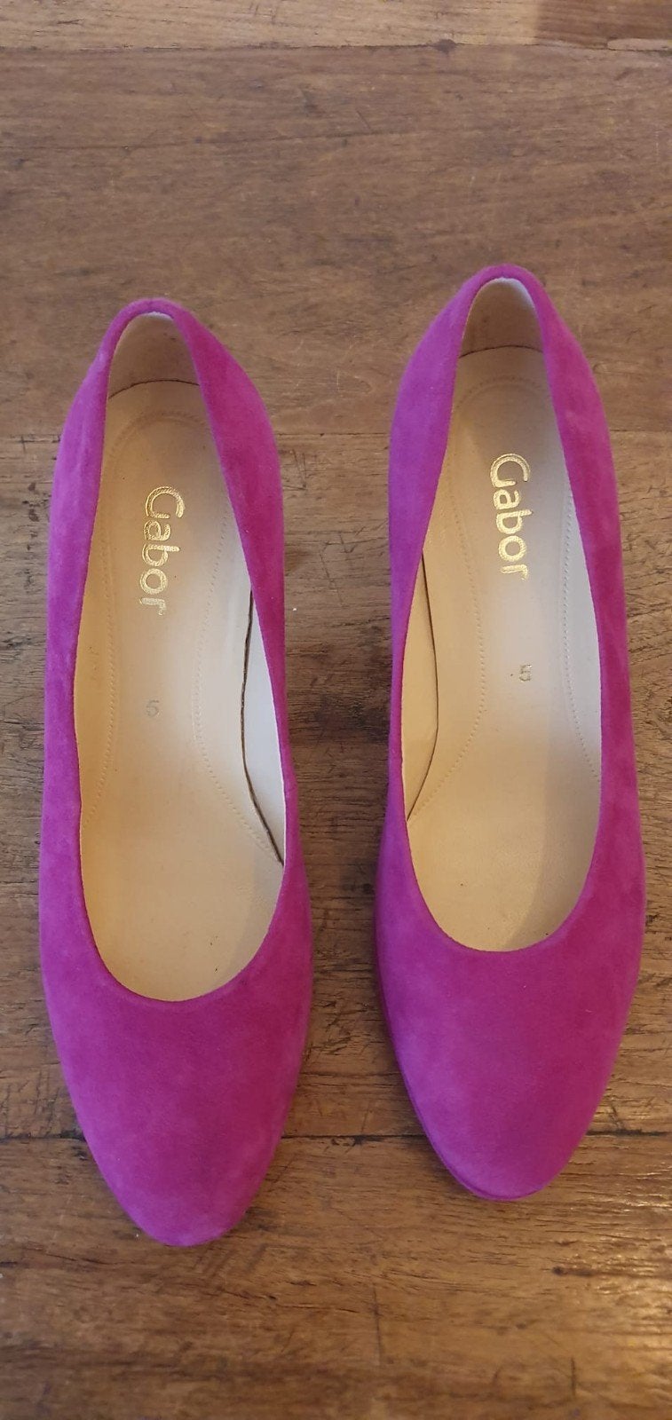 Gabor suède pumps fuchsia maat 38, Ophalen of Verzenden