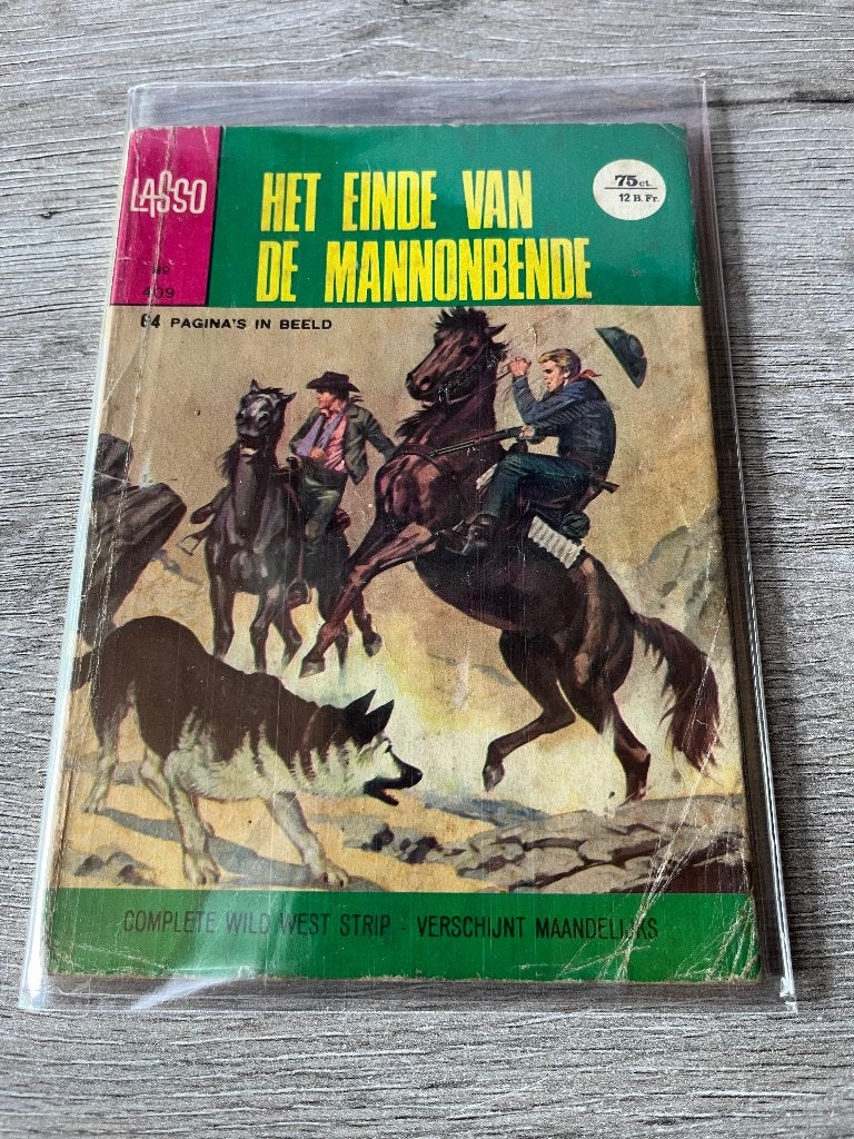 Lasso 409 Het einde van de Mannonbende, Eén stripboek, Ophalen of Verzenden, Gelezen