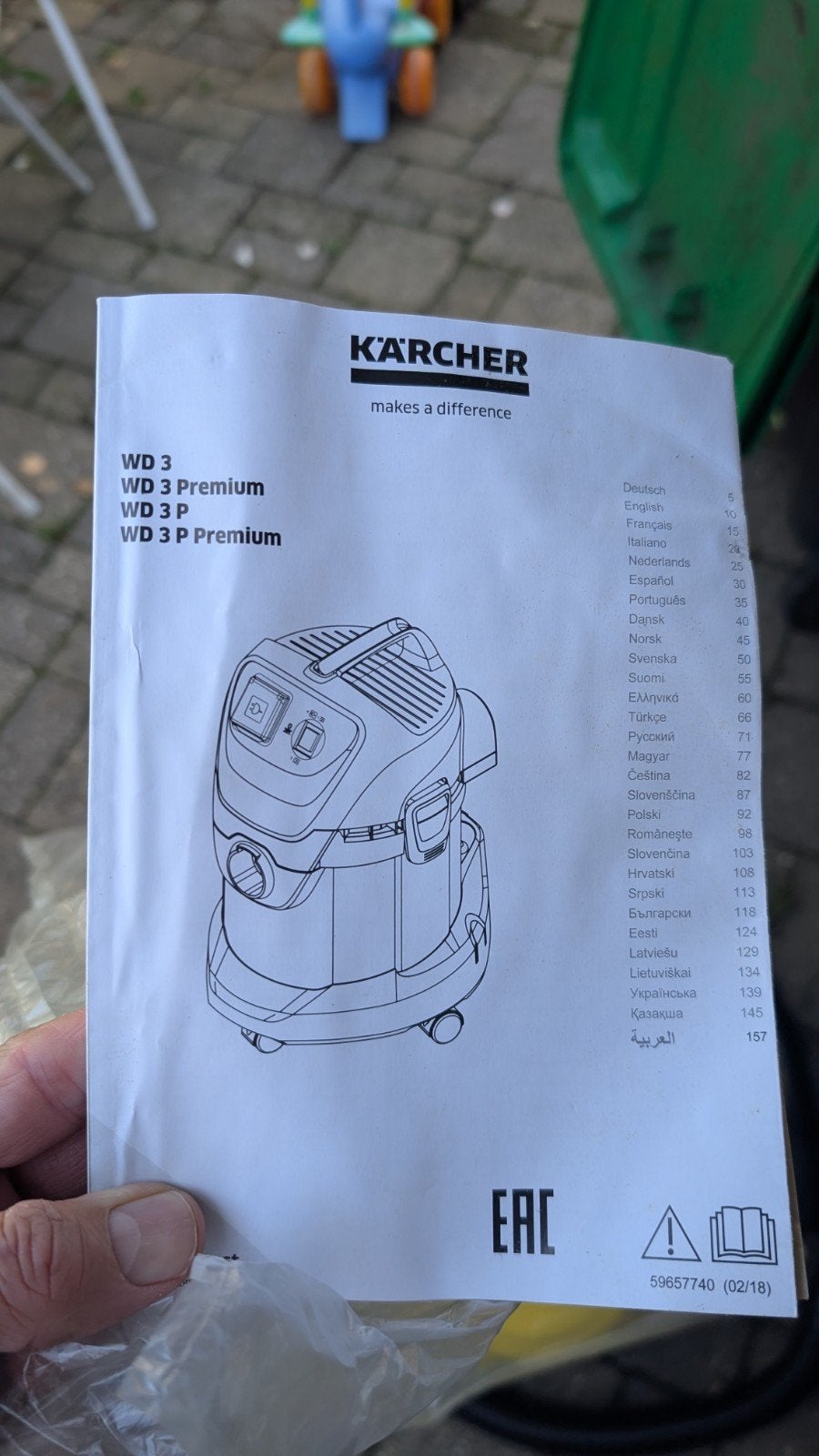 Kärcher WD 3 Premium Nat- en Droogzuiger, Inclusief accessoires, Kärcher, Zo goed als nieuw, Industriële stofzuiger