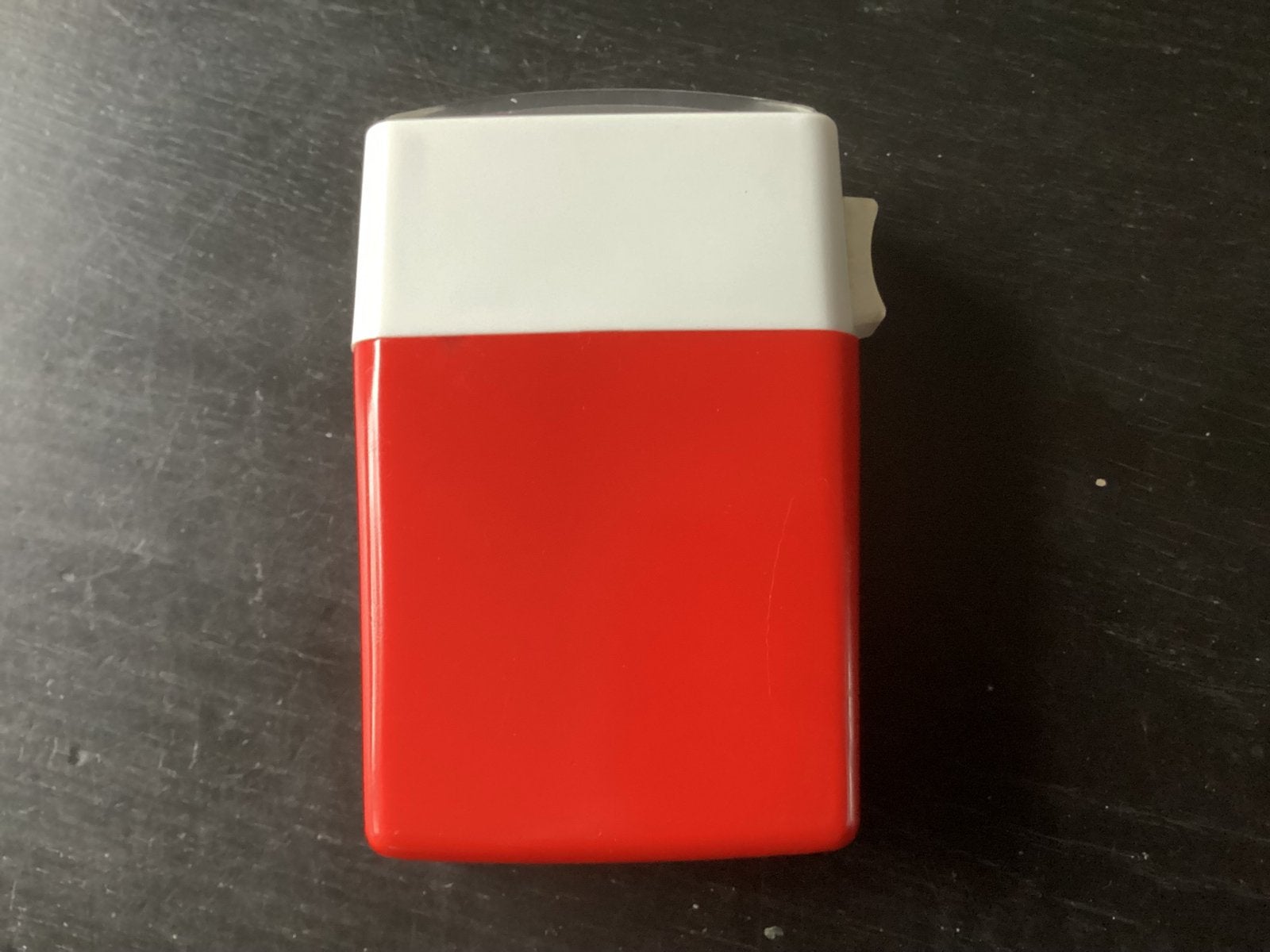Vintage EVER READY Zaklamp - Rood & Wit, Ophalen of Verzenden, Zo goed als nieuw, Batterij
