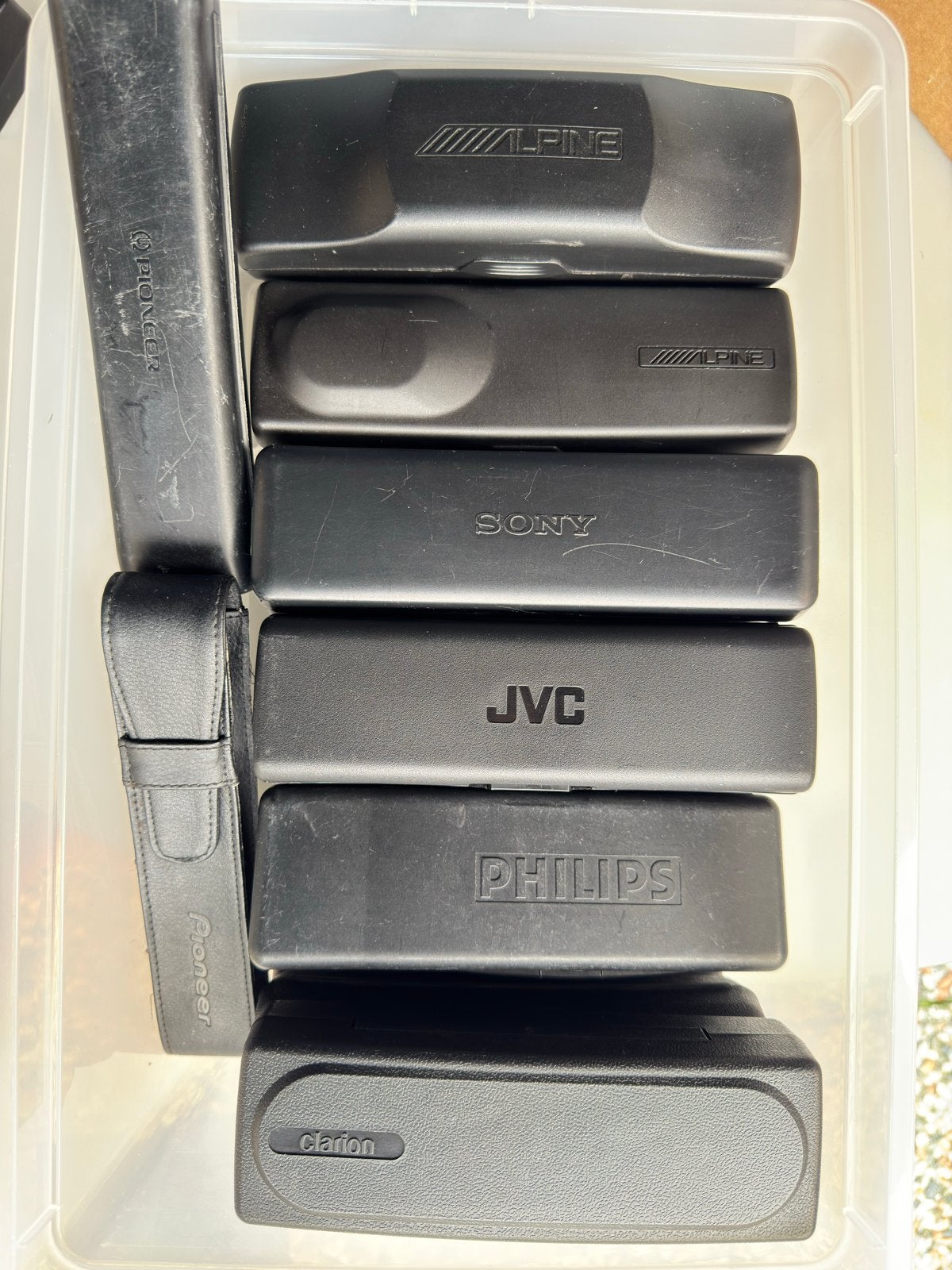 autoradio front houder Alpine, Sony, JVC, Philips, Clarion, Ophalen of Verzenden, Zo goed als nieuw
