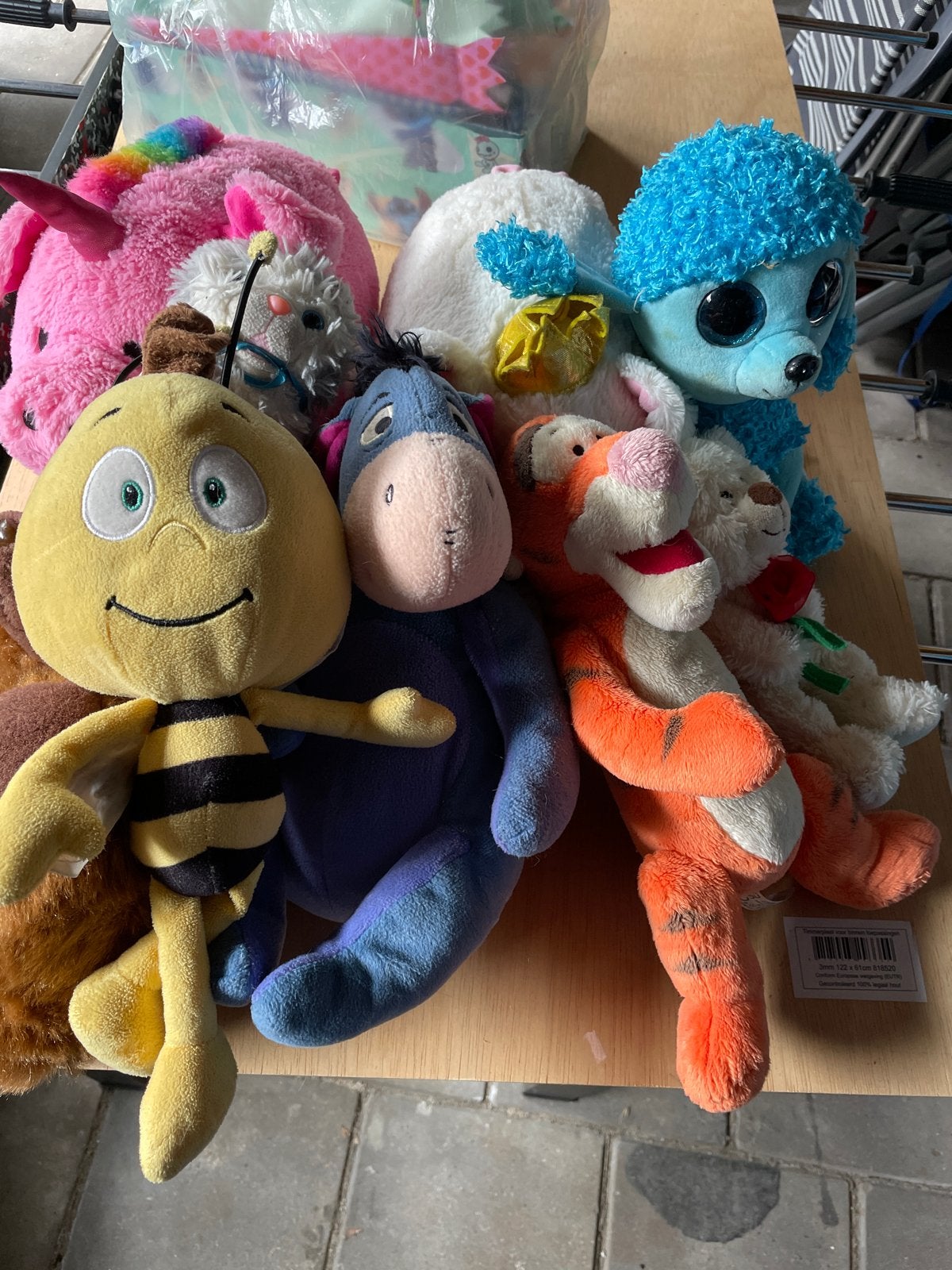 Partij knuffels: Disney, Maja de Bij & Ty Boo, Kinderen en Baby's, Speelgoed | Knuffels en Pluche, Gebruikt, Disney, Geel, Overige typen