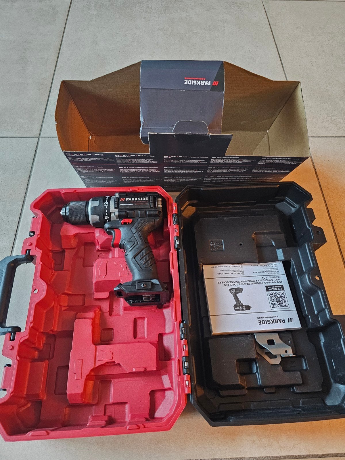 Nieuwe Parkside Performance body 20v PABSP 20 Li C4, Ophalen of Verzenden, Nieuw, Boor- en Schroefmachine, Variabele snelheid