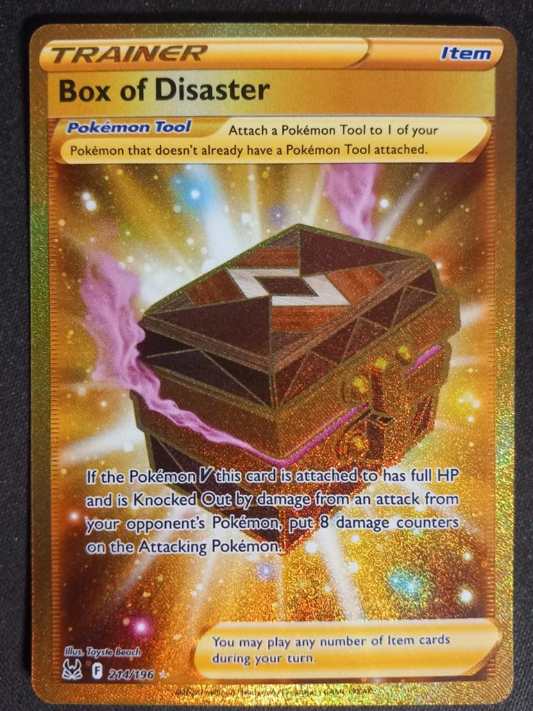 Pokemon Box of Disaster 214/196 Lost Origin Secret Rare NM, Verzenden, Zo goed als nieuw, Losse kaart, Foil