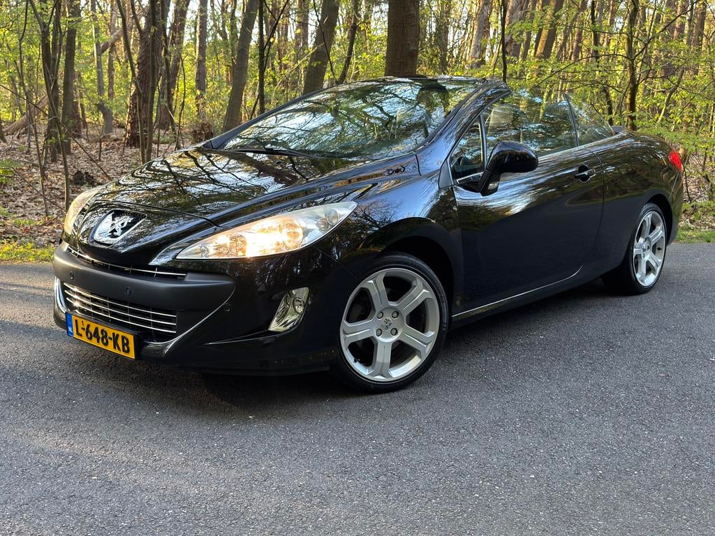 Peugeot 308 CC 1.6 THP AUTOMAAT 2011 Zwart, Auto's, Zwart, Leder, Bedrijf, 84 €/maand