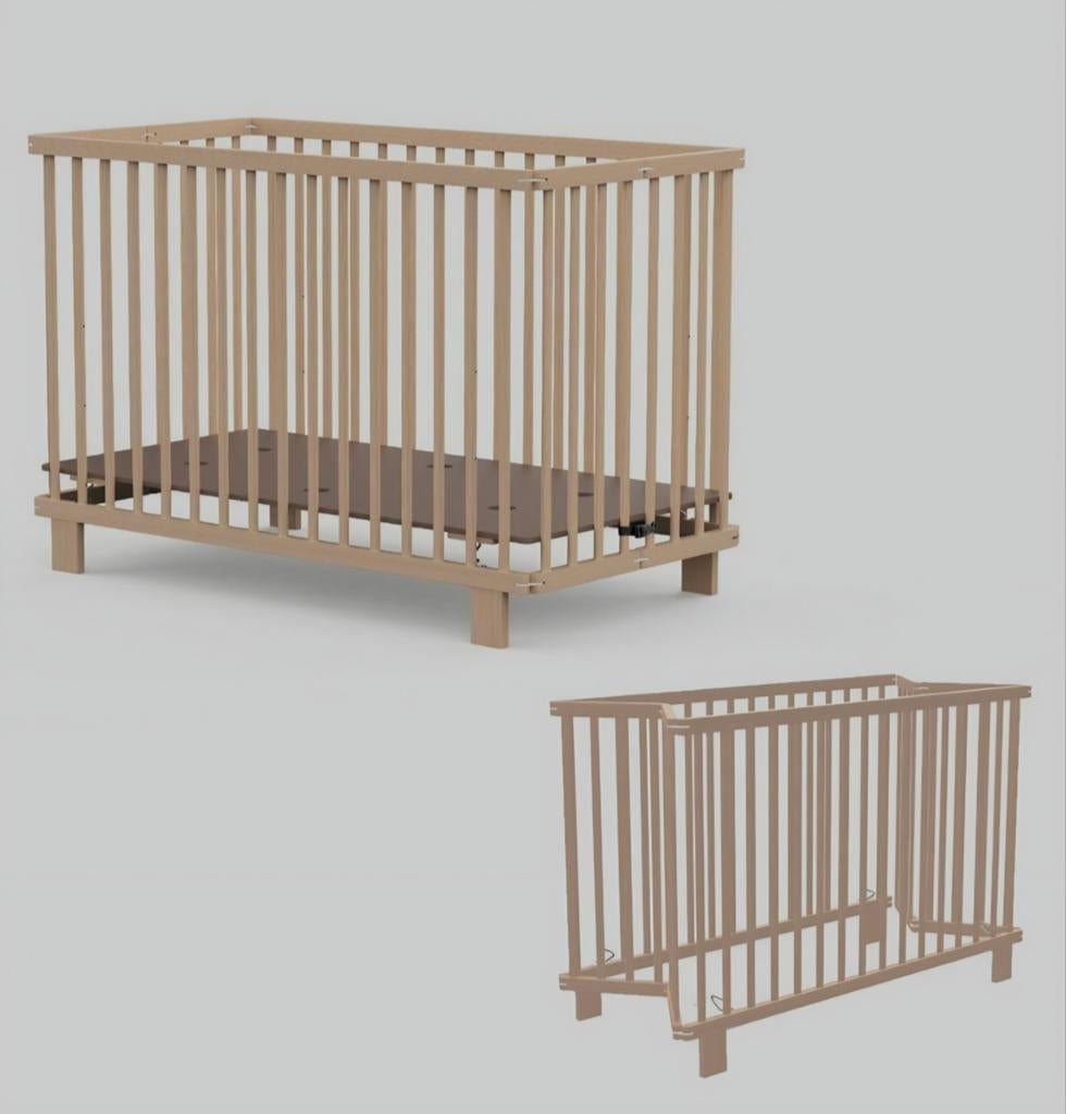 Nieuw Baloo opklapbaar babybed + matras & matrasbescherm, Ophalen, Nieuw, 190 cm of minder, Eenpersoons