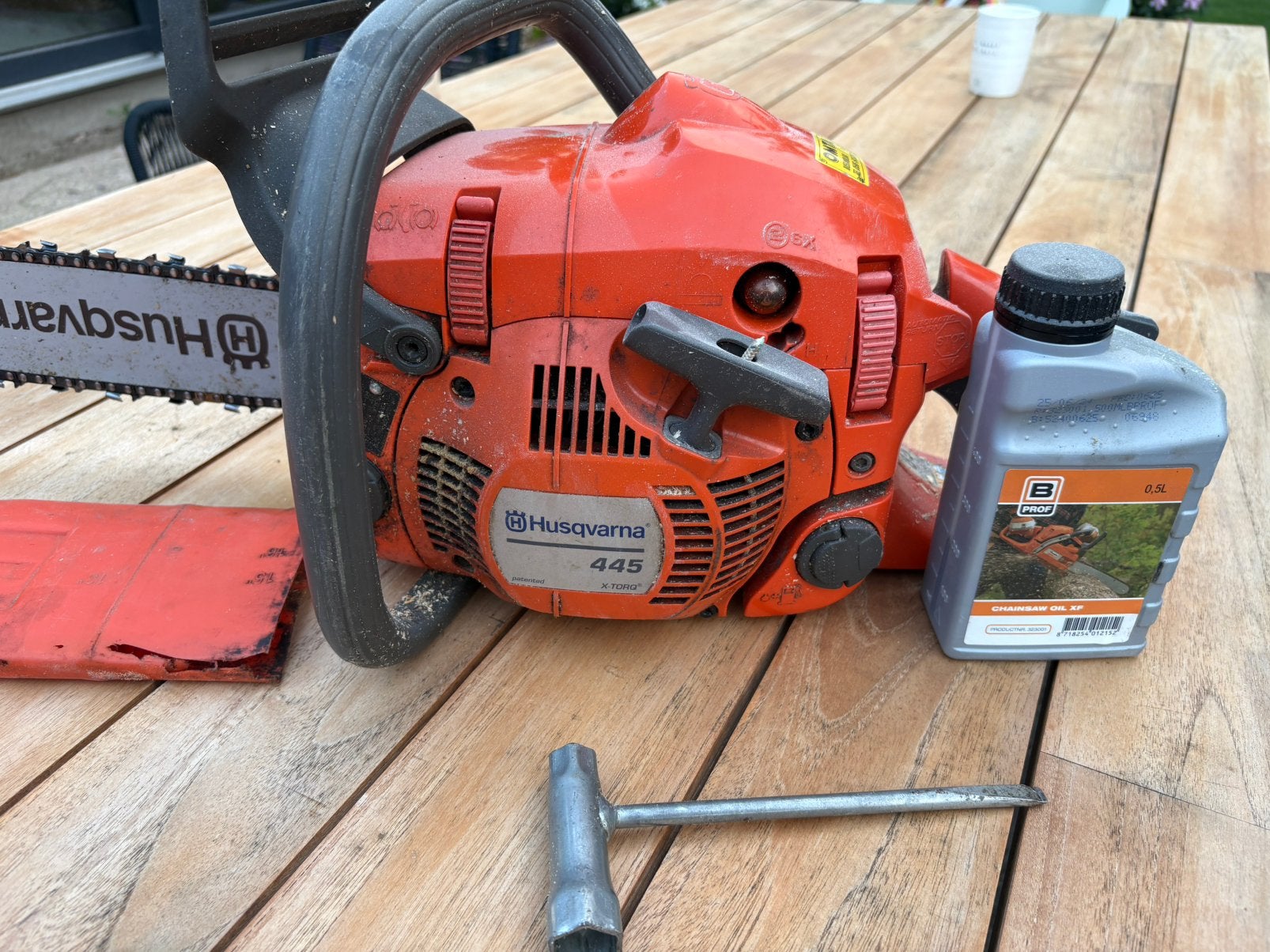 Husqvarna kettingzaag, Tuin en Terras, Hand-tuingereedschap, Ophalen, Gebruikt