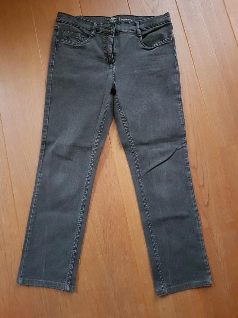 Grijze jeans, Canda C&A, maat 40 / 42, Nieuw, Ophalen of Verzenden, W30 - W32 (confectie 38/40), Grijs