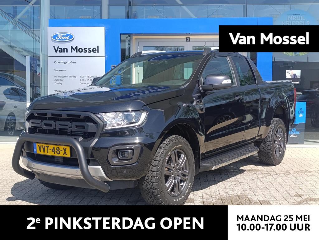 Ford Ranger 2.0 EcoBlue Wildtrak Supercab | Adaptieve Cruise, Auto's, Automaat, Gebruikt, 4 cilinders, Met garantie (alle)