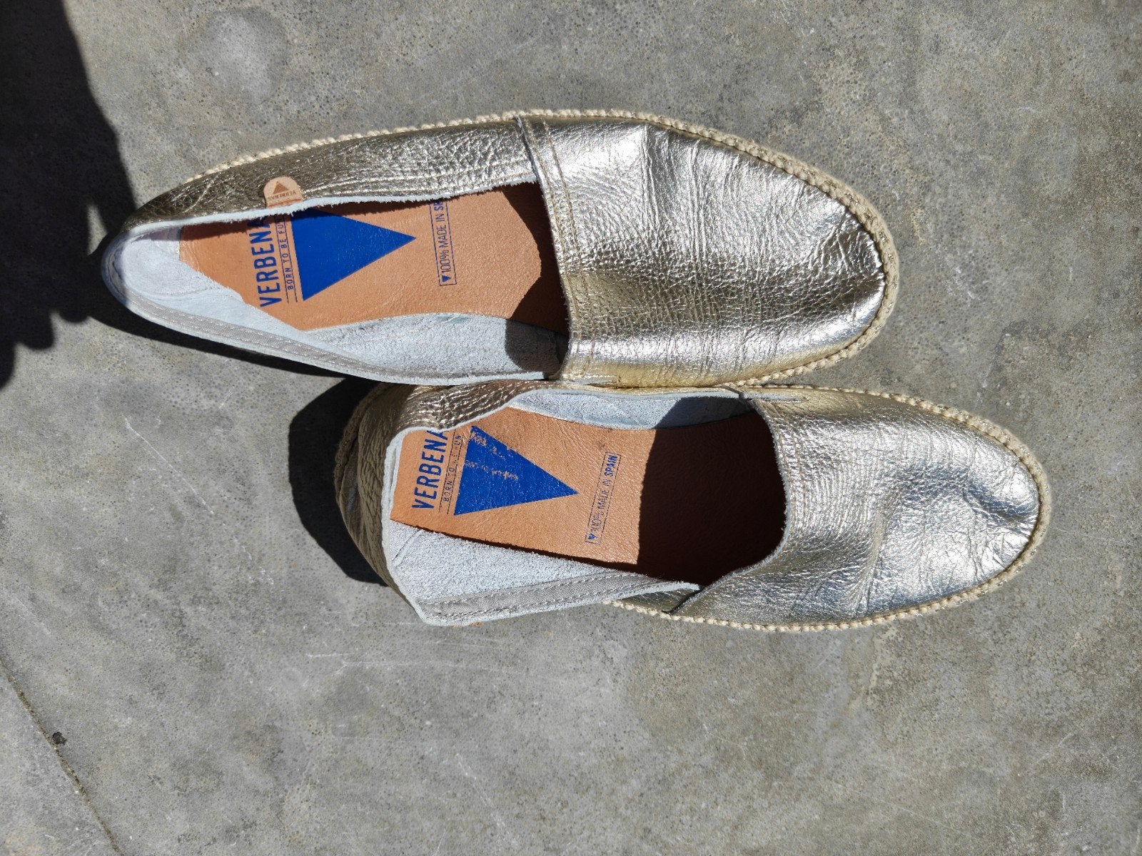 Gouden Verbenas Espadrilles Maat 38, Ophalen of Verzenden, Gedragen, Espadrilles of Moccasins