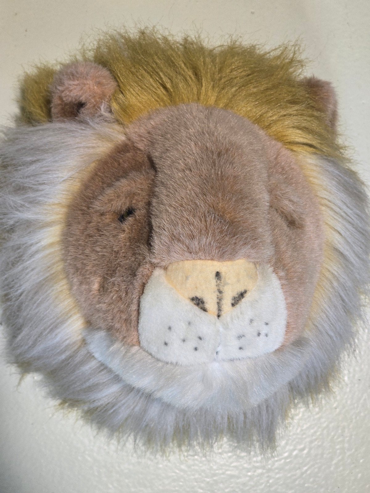 Wanddecoratie leeuwenkop - zachte pluche, Ophalen