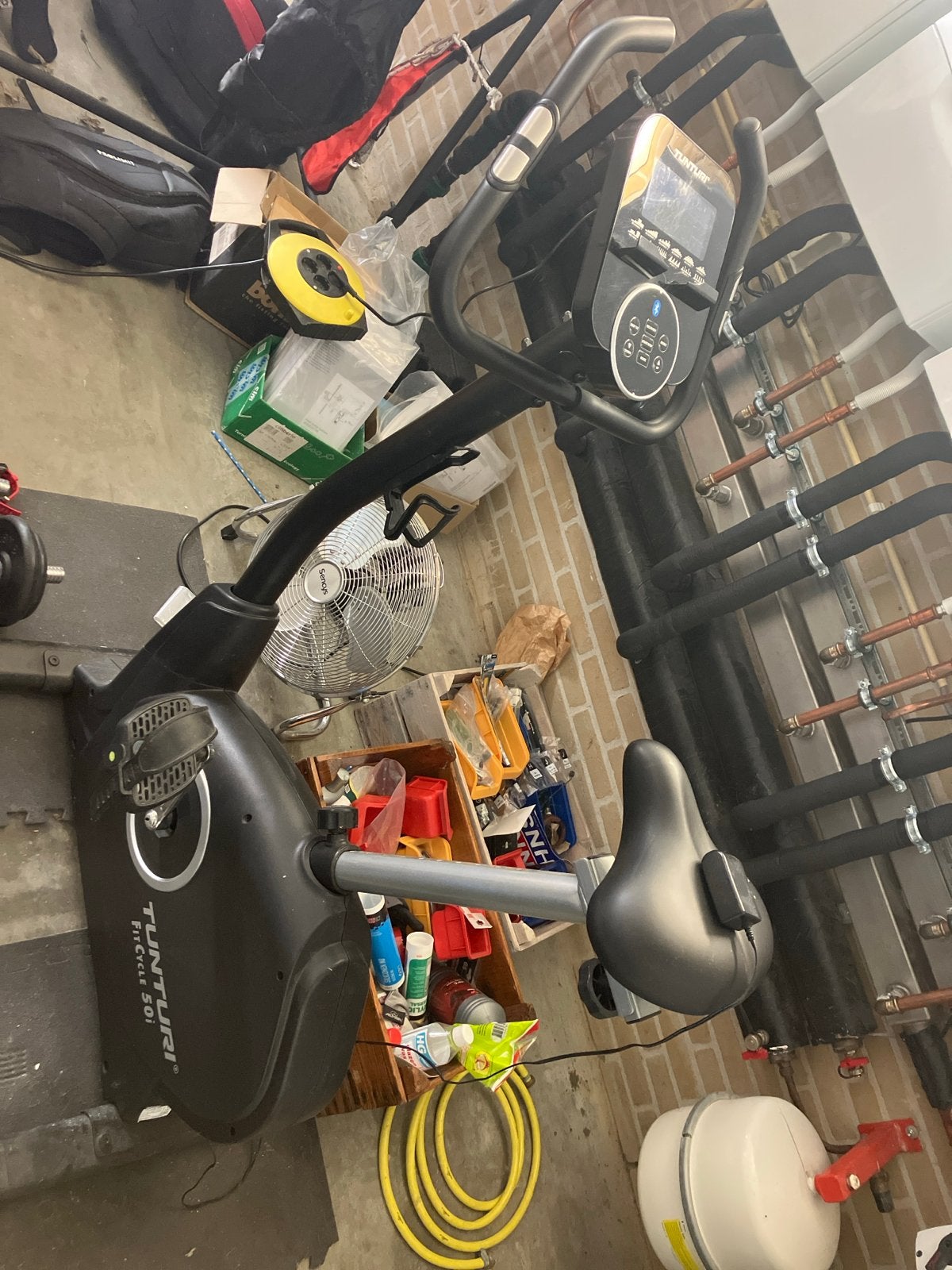 Tunturi FitCycle 50i Hometrainer - Zo goed als nieuw, Sport en Fitness, Fitnessapparatuur, Zo goed als nieuw, Hometrainer, Benen