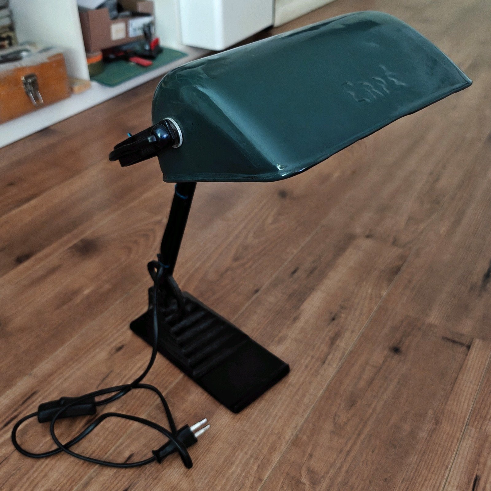 Vintage ERPE bureaulamp - Groen, Ophalen of Verzenden