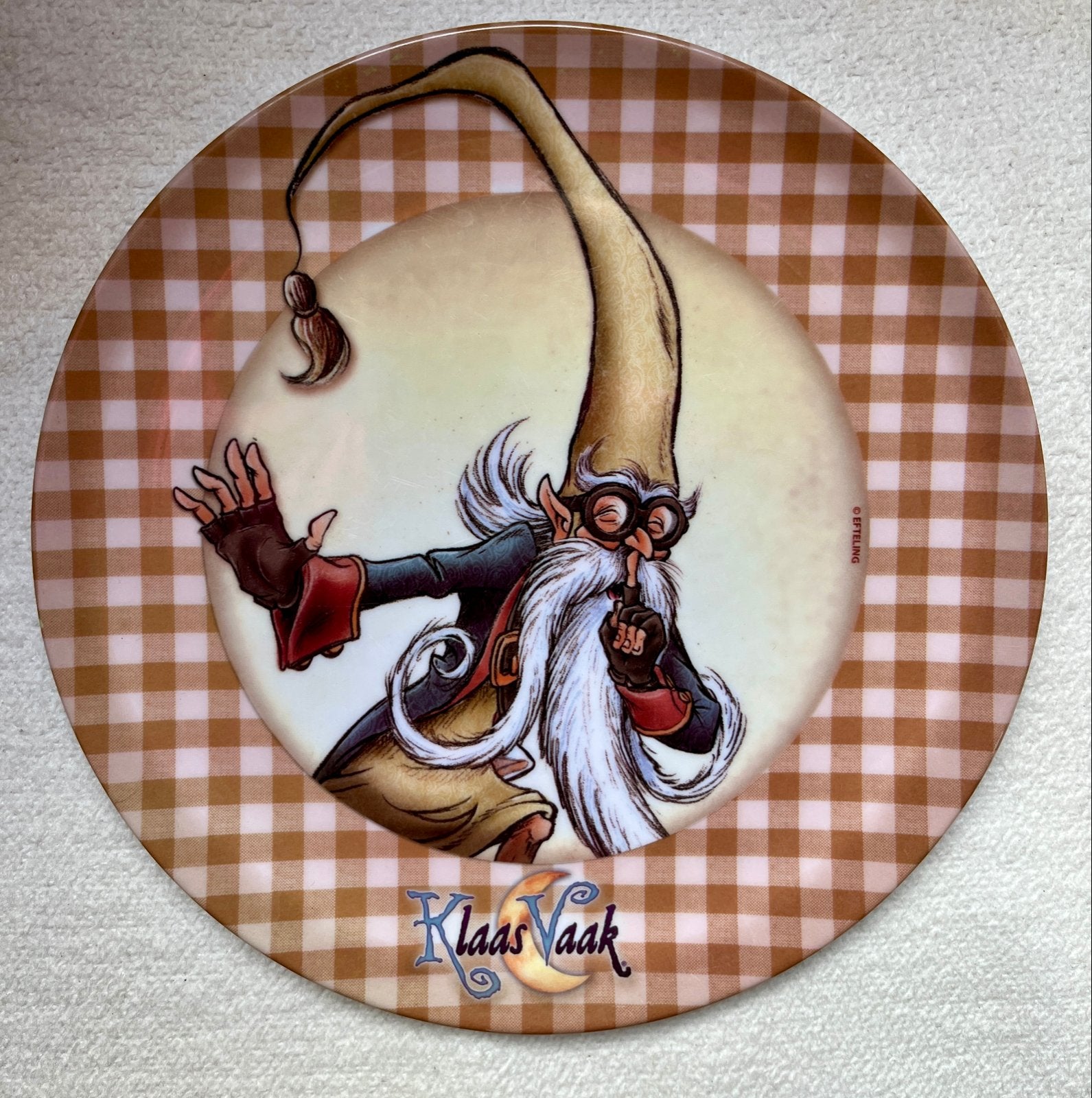 Efteling Klaas Vaak bordje, Verzamelen, Ophalen of Verzenden, Zo goed als nieuw, Gebruiksvoorwerp