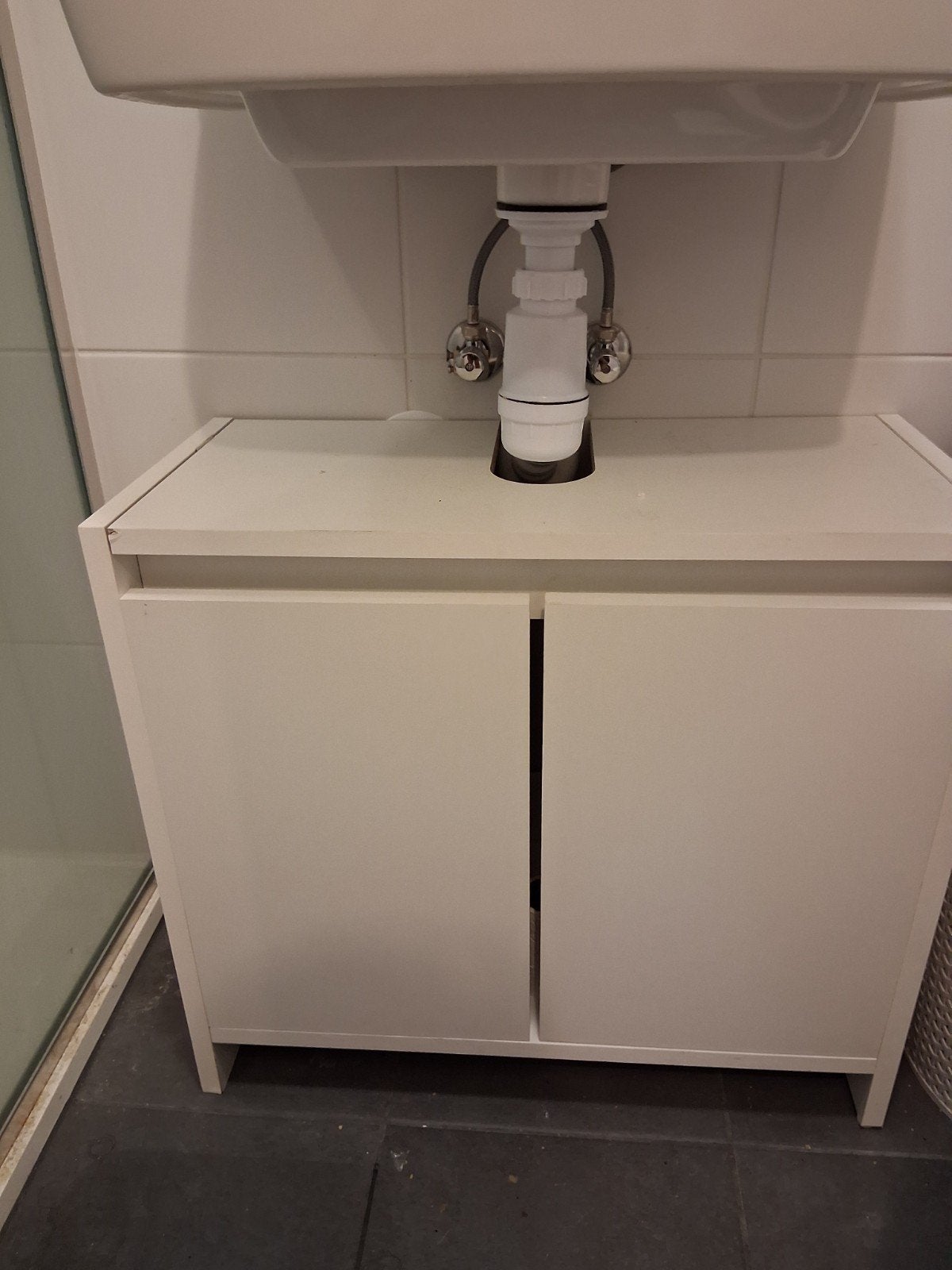 Wastafelonderkast wit - Zo goed als nieuw, Huis en Inrichting, Badkamer | Badkamermeubels, Zo goed als nieuw, Minder dan 100 cm