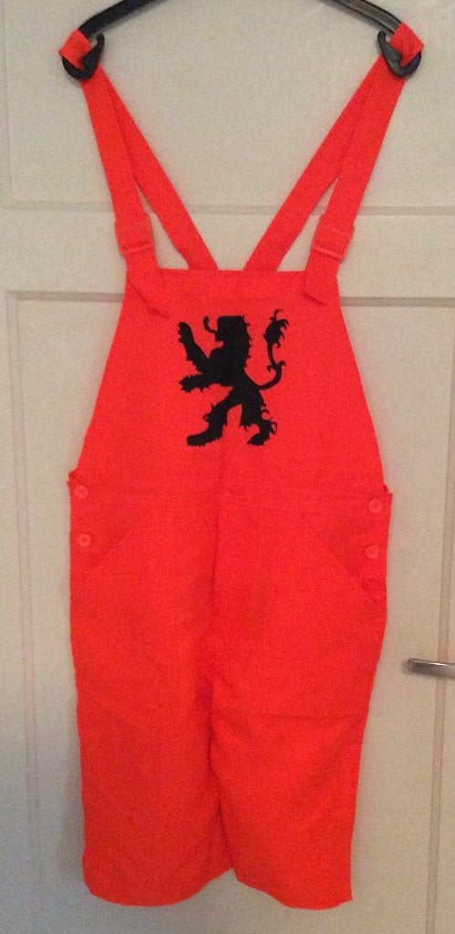 Korte tuinbroek ORANJE maat S, Maat S, Ophalen of Verzenden, Nieuw, Broek