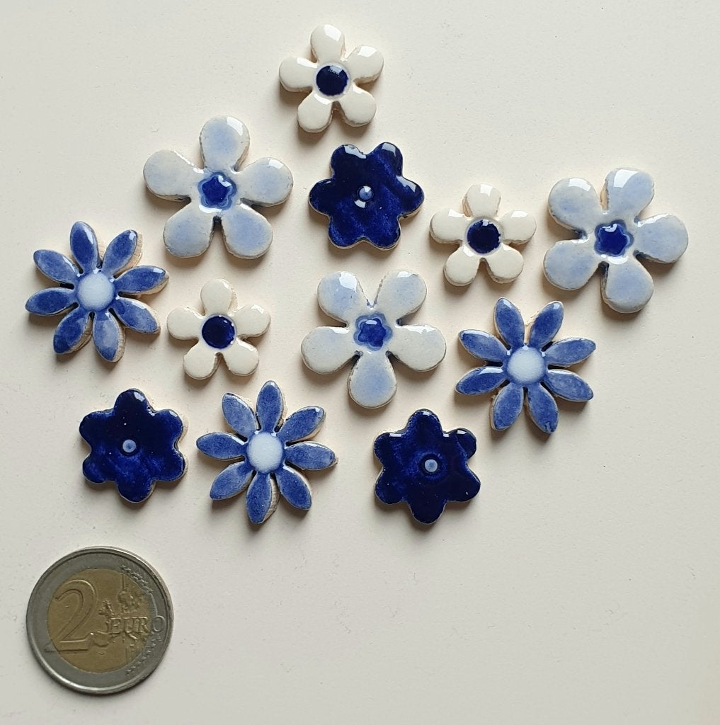 Mozaïek steentjes handgemaakte keramiek bloemetjes, G7, Verzenden, Handgemaakt, Nieuw, Meerkleurig