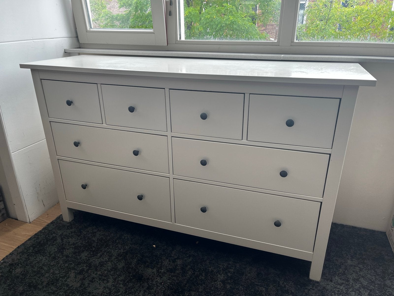 IKEA HEMNES ladekast wit - 8 lades, Ophalen, Gebruikt, 5 laden of meer, 150 tot 200 cm