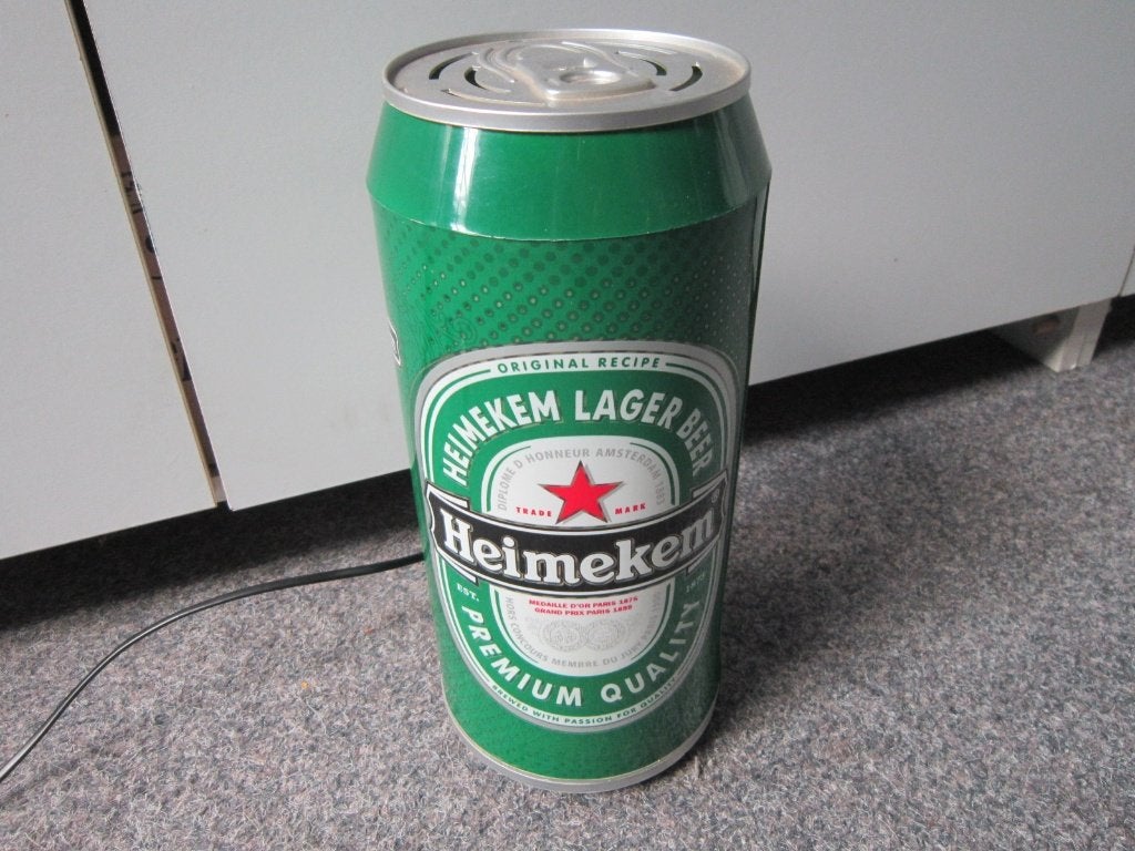 HEINEKEN BIER LAMP LICHTRECLAME, Verzamelen, Biermerken, Ophalen, Zo goed als nieuw, Overige typen, Heineken