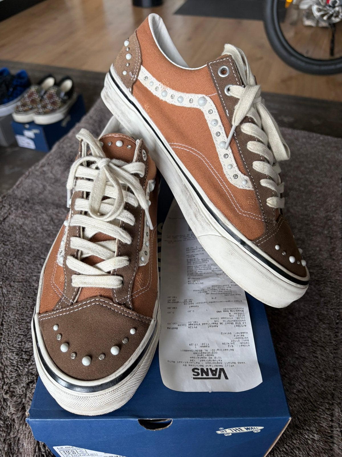 Vans lx old skool 36 pearlized vintage cacao size 44 EU, Ophalen of Verzenden