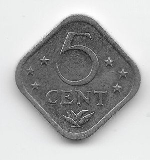 Nederlandse Antillen 5 cent 1982 KM# 13 (1), Verzenden, Midden-Amerika, Losse munt