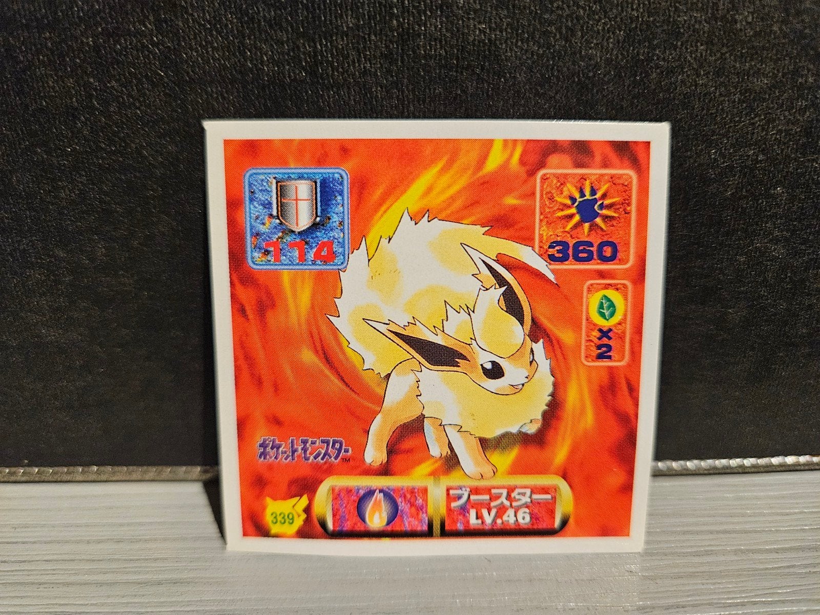 Flareon #339 1997 Amanda Japanese Sticker Oldskool Original, Verzenden, Zo goed als nieuw, Losse kaart
