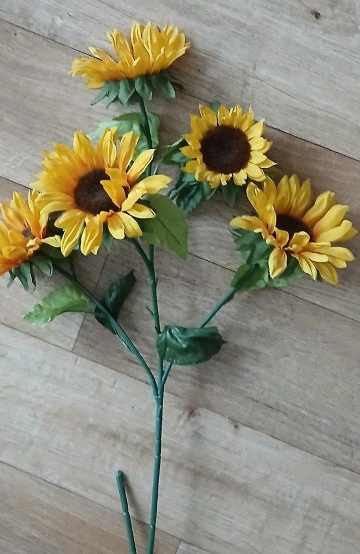 Kunstbloemen  (Zonnebloem), Ophalen of Verzenden, Gebruikt