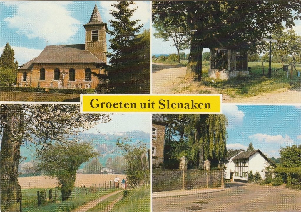 SLENAKEN Kerk Panorama Kapel Waterstraat Groeten, Verzenden, 1980 tot heden, Ongelopen, Limburg