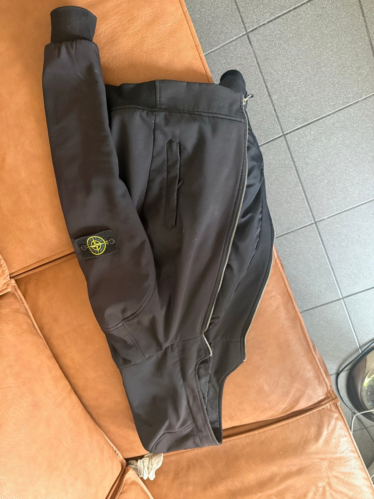 Stone island jas, Ophalen, Gedragen, Maat 48/50 (M), Zwart