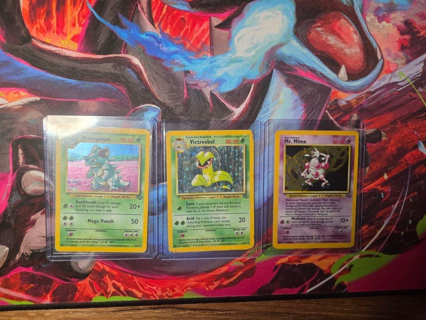 Nidoqueen , Mr Mime en Victreebel Holo Jungle 1999 Wotc, Hobby en Vrije tijd, Verzamelkaartspellen | Pokémon, Ophalen of Verzenden