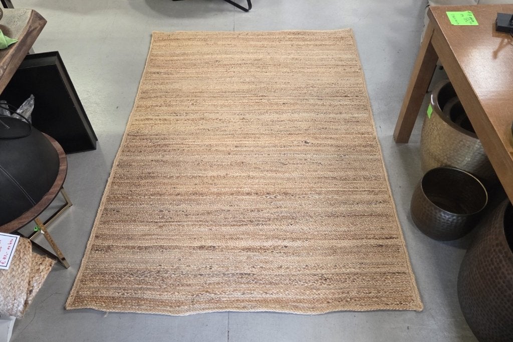 Mooi vloerkleed Jute naturel 140 x 210 cm., 100 tot 150 cm, Ophalen of Verzenden, Rechthoekig, Nieuw