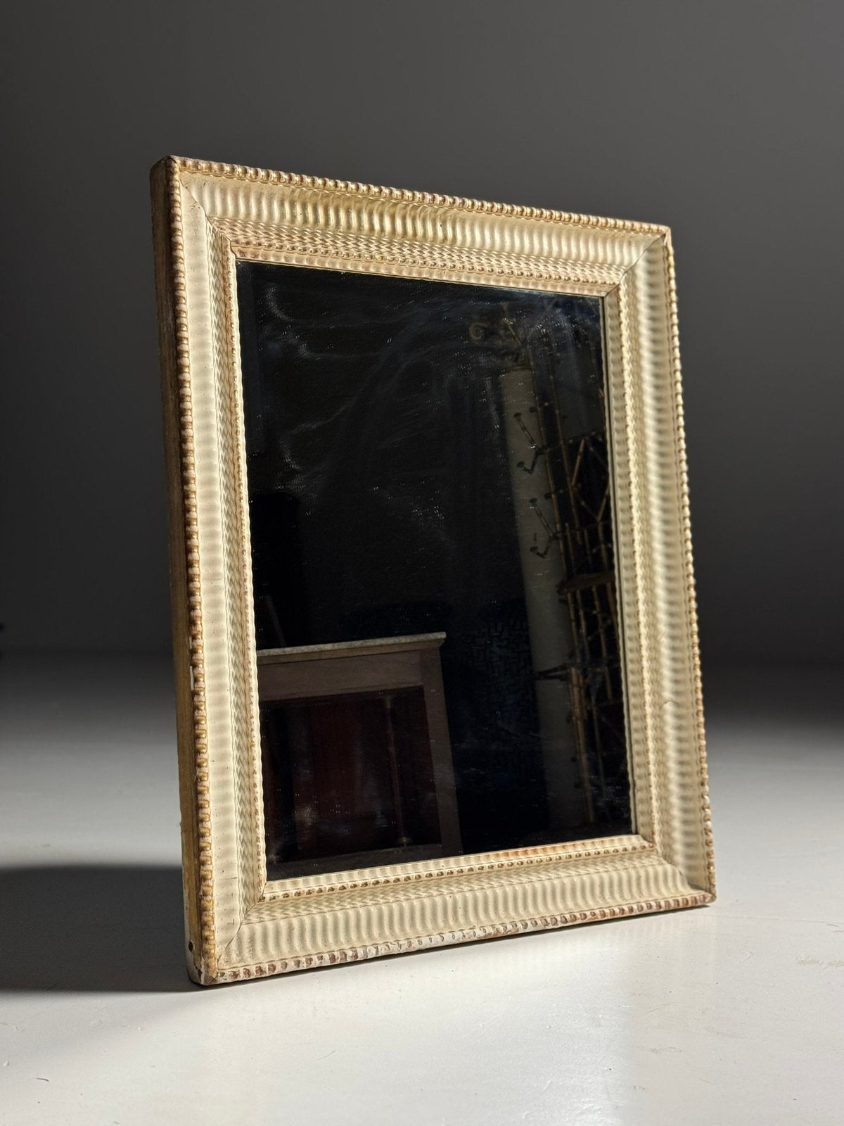 Ribbel spiegel ca. 1900, Huis en Inrichting, Minder dan 50 cm, Ophalen of Verzenden, Zo goed als nieuw, Minder dan 100 cm