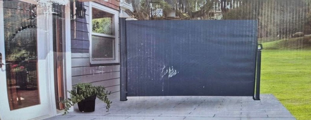 Nieuw antraciet windscherm 160x300 cm, Tuin en Terras, Ophalen, Nieuw