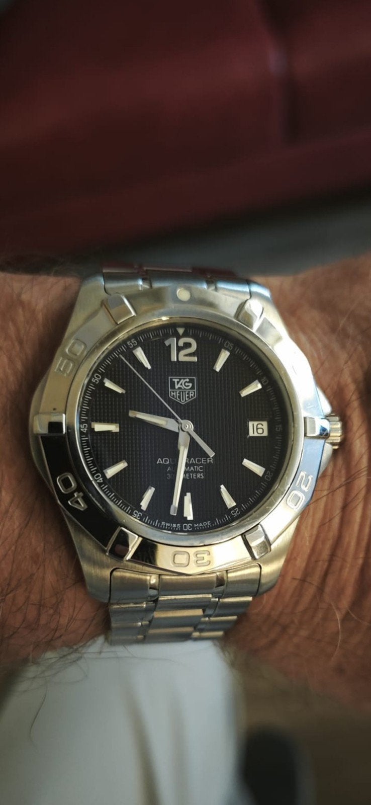 Tag-Heuer aquaracer 39 mm, Staal, Staal, Polshorloge, Ophalen of Verzenden