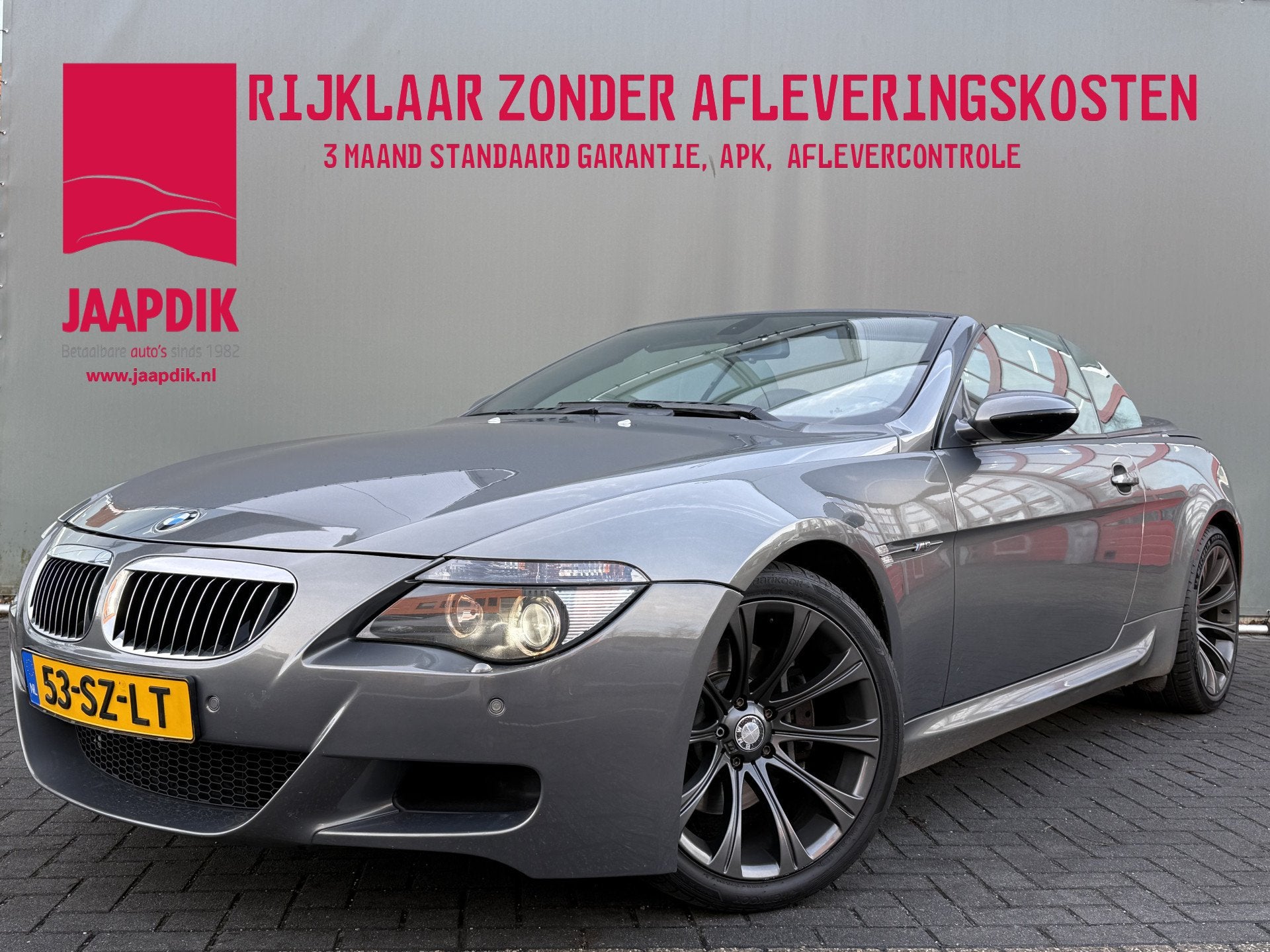 BMW 6 Serie Cabrio BWJ 2004 645Ci 4.4 V8 333 PK CRUISE | CAB, Auto's, Automaat, Achterwielaandrijving, Gebruikt, 8 cilinders