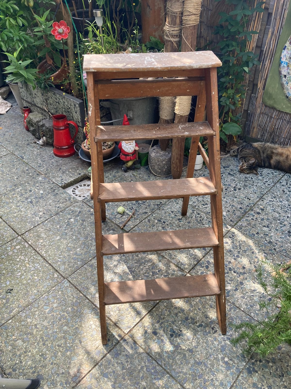 Houten trapje, Ophalen, Zo goed als nieuw, Minder dan 2 meter