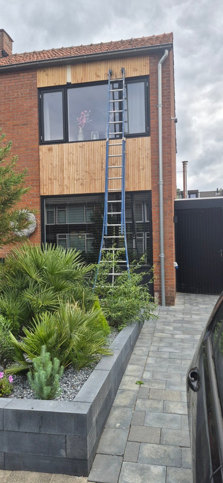 Ladder 2x14 skyworks blauw, Ophalen, 4 meter of meer