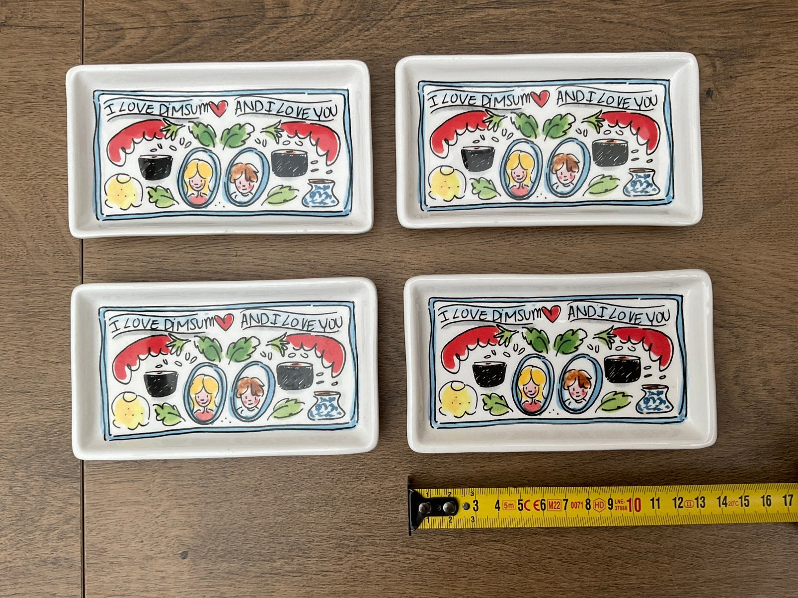 4 Blond Amsterdam Sushi bordjes From Asia With Love, Huis en Inrichting, Keuken | Servies, Ophalen, Nieuw, Bord(en), Modern