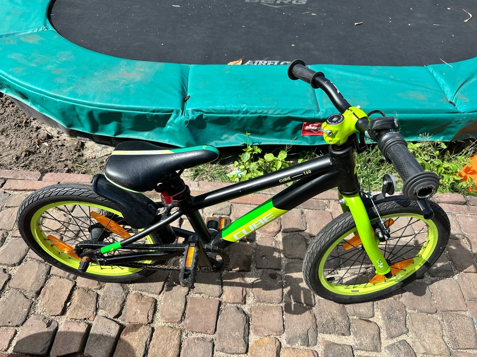 Cube 160 kinderfiets, Ophalen, Gebruikt, Velgrem, 16 tot 20 inch