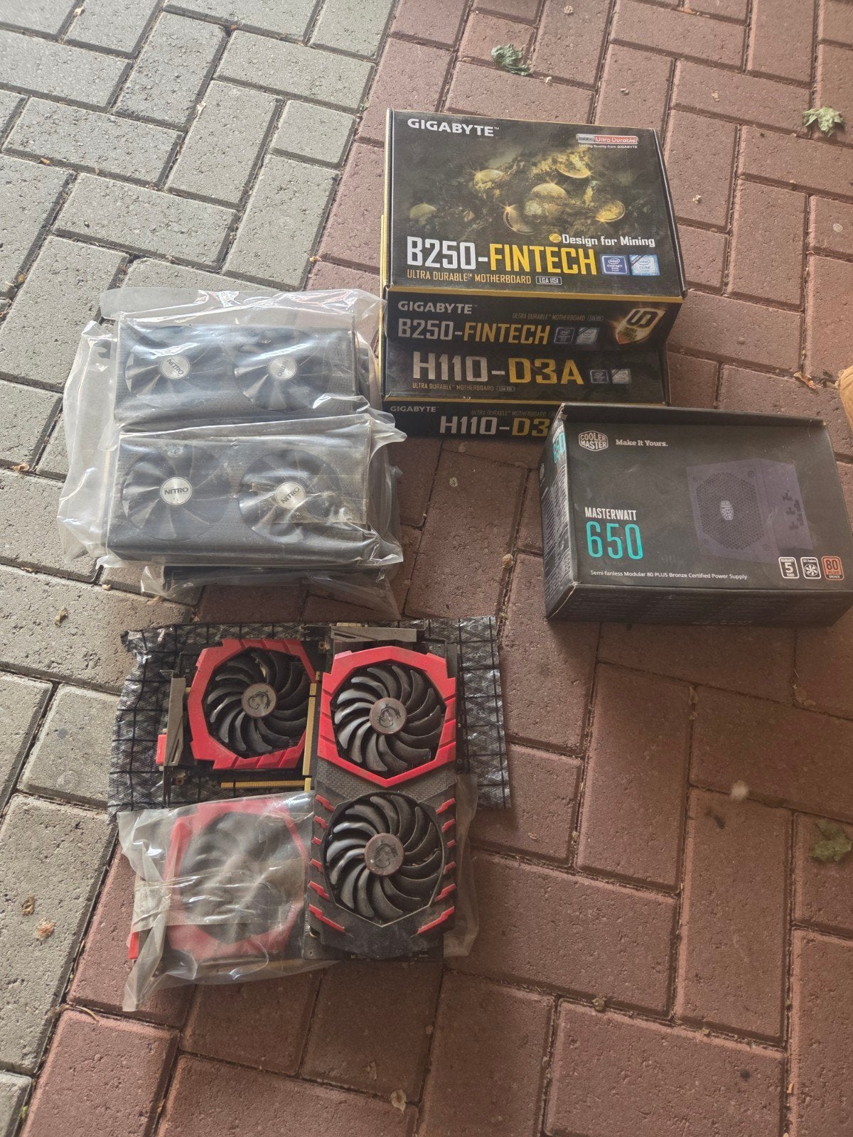 Oude Bitcoin Mining Rig Onderdelen, Ophalen, PCI-Express 3, Gebruikt, Overige soorten