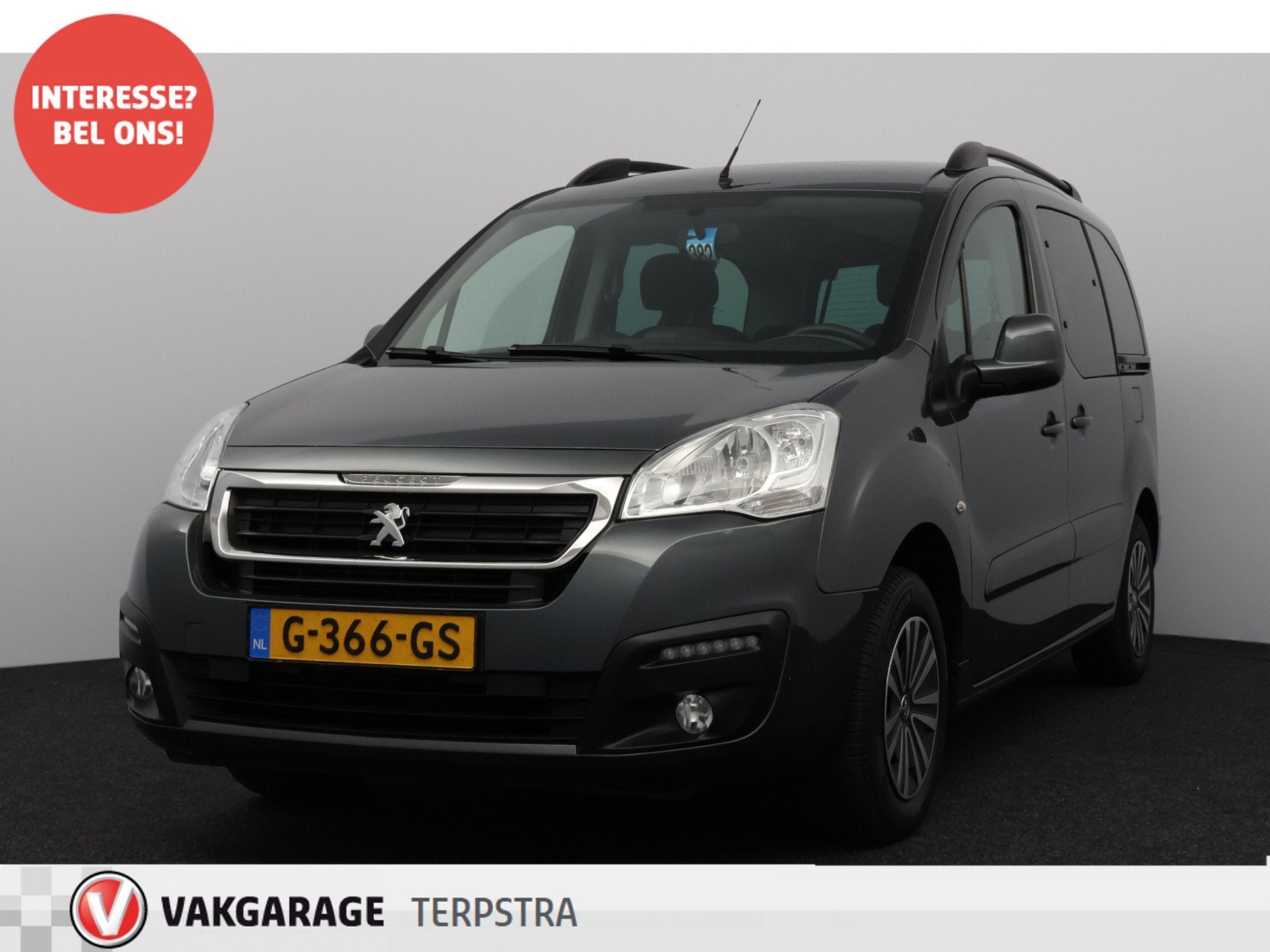 Peugeot Partner Tepee 1.2 PureTech Active/ D-Riem verv: 95.0, Auto's, Voorwielaandrijving, Stof, Gebruikt, 1199 cc