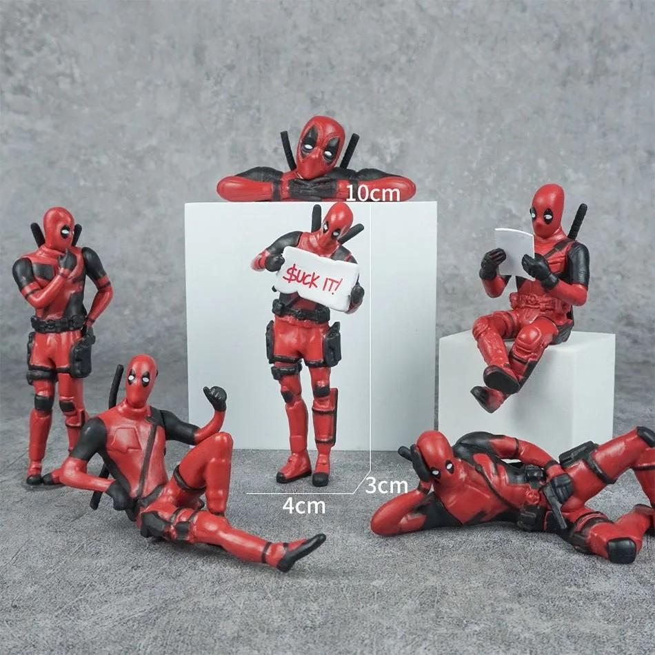 Deadpool Beeldjes 6. uitvoeringen!, Ophalen of Verzenden, Superheld, Nieuw, Beeldje of Figuurtje