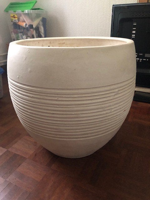 Mooie terracotta binnen bloempot, Ophalen, Gebruikt, 40 cm of meer, Rond