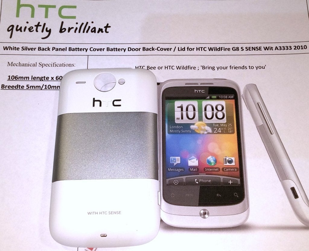 HTC A3333 Wildfire G8 Sense Battery Back Cover rear Lid 2010, Ophalen of Verzenden, Nieuw, Overige typen