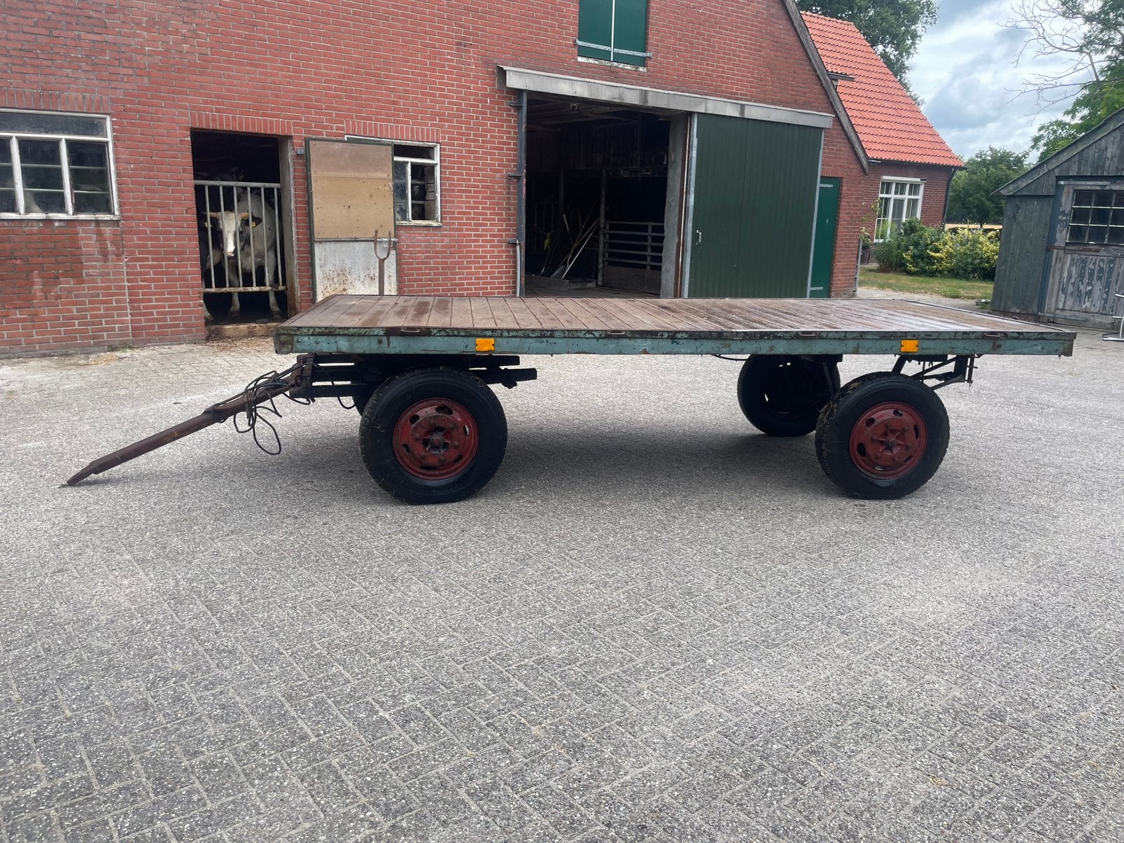 Platte wagen , balenwagen , schamelwagen, Zakelijke goederen, Agrarisch | Werktuigen, Ophalen, Transport