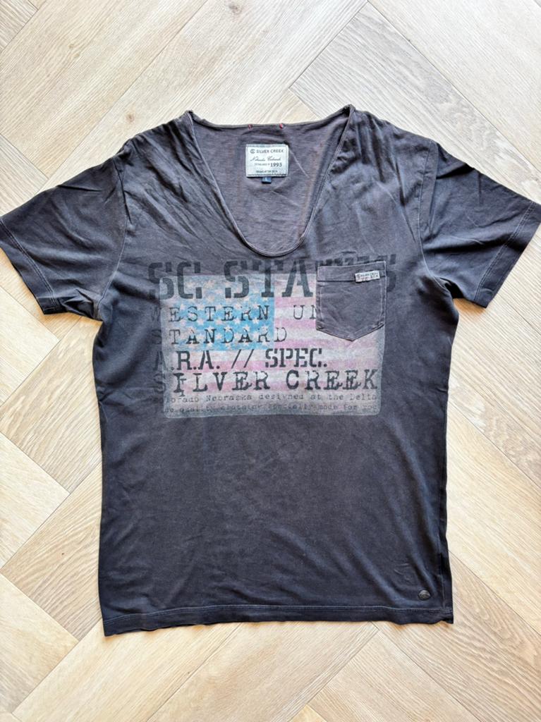 Vintage t-shirt Silver Creek | L, Ophalen of Verzenden, Zo goed als nieuw, Maat 52/54 (L), Zwart