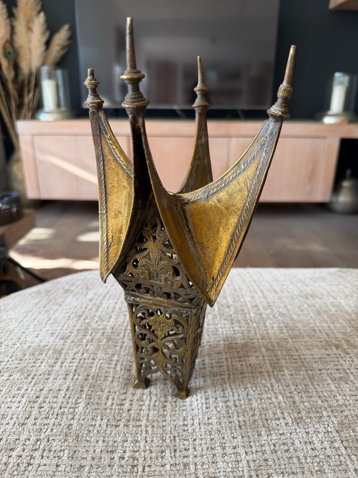 Antiek Minangkabau Modelhuis / Rijstschuur Sumatra - Messing, Ophalen of Verzenden