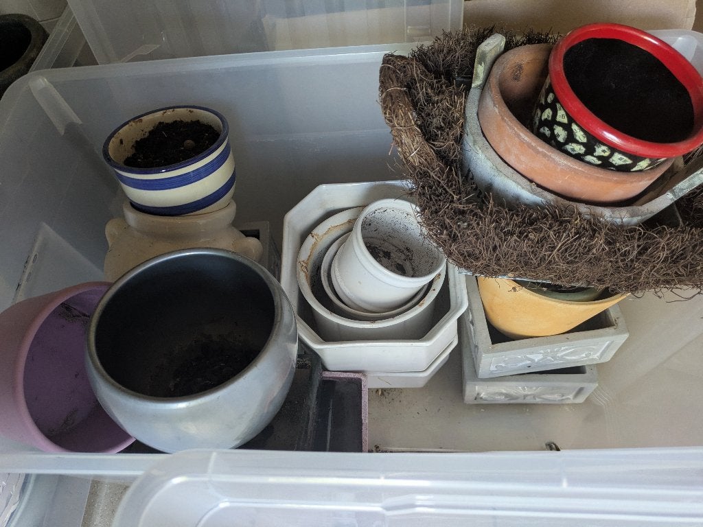 Diverse plantenpotten, Ophalen, Gebruikt, Rond, Aardewerk