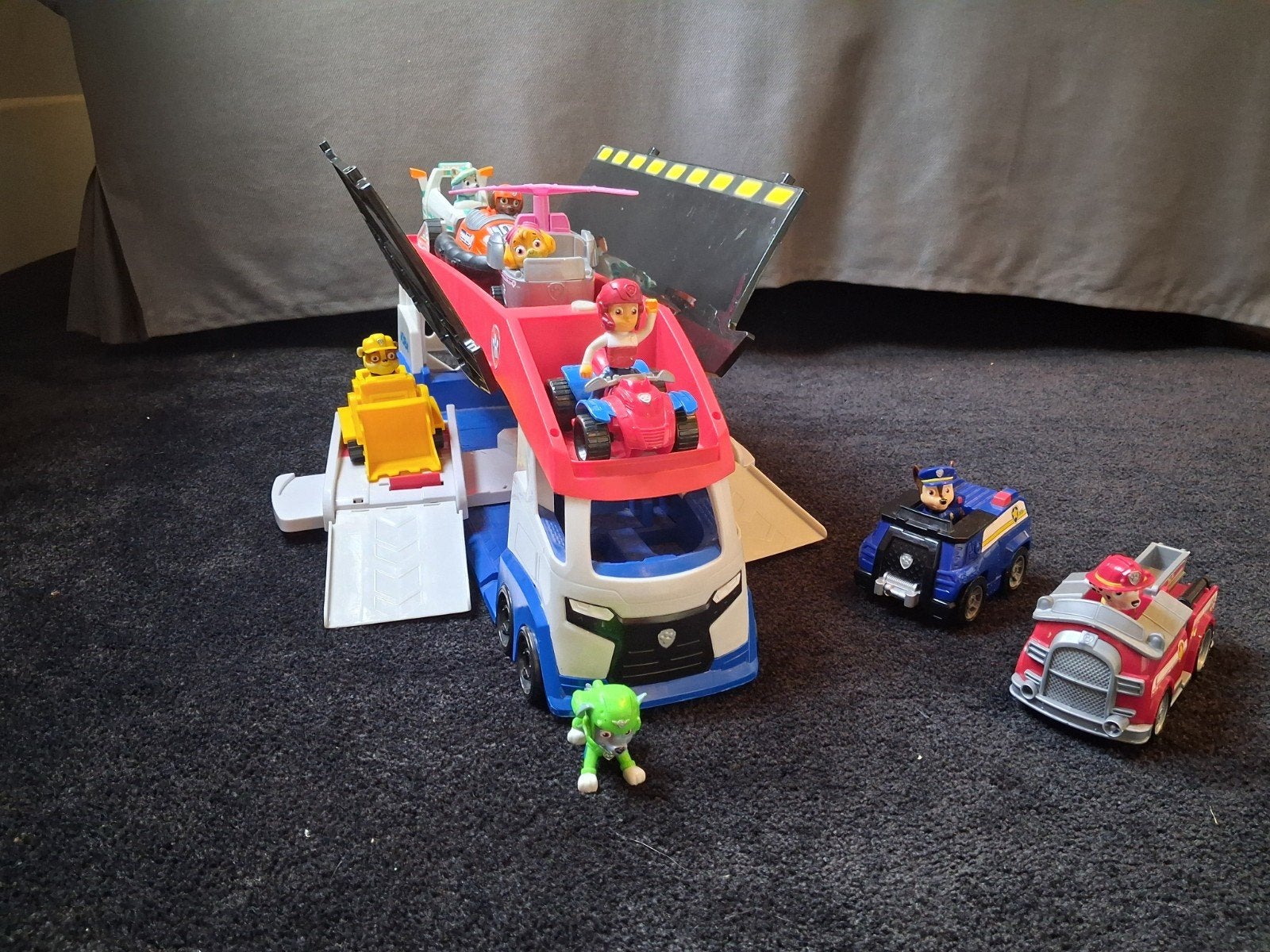 Paw Patrol speelgoedset met voertuigen en figuren, Kinderen en Baby's, Ophalen, Zo goed als nieuw, Jongen of Meisje
